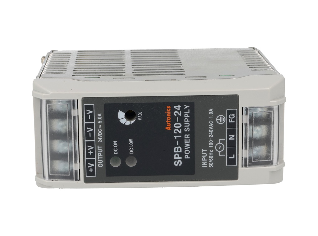 SPB-120-24 — FUENTE DE VOLTAJE P/RIEL 24VCD,5A,120W