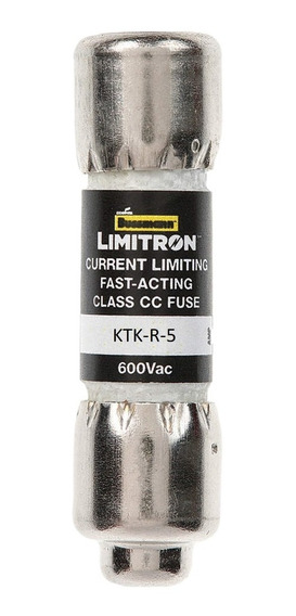 KTK-R-5 - FUSIBLE 5A 600V RAPIDO (CARTUCHO/SEGURO) ESPECIAL