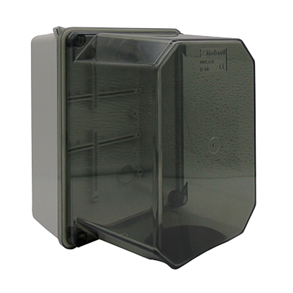 010.CA.K — GABINETE PLASTICO 240X190X155MM TRANSPARENTE PARA CUBIERTA ELEVADA