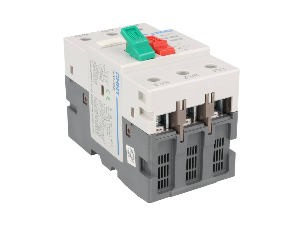 NS2-80B-25-40A — GUARDAMOTOR 25-40A, TEMP. 5°C~+40°C, 230/240, 400/415V DE OPERACION 15KA 230/240V DE RUPTURA GRADO III.