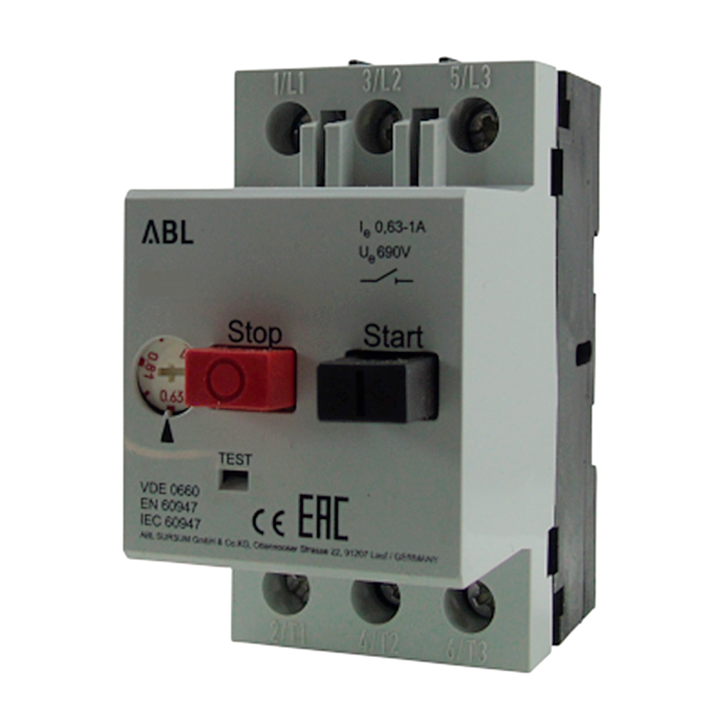 MS1 — GUARDAMOTOR TRIFASICO S/CONT.AUX. 0.63-1A - DESCONTINUADO
