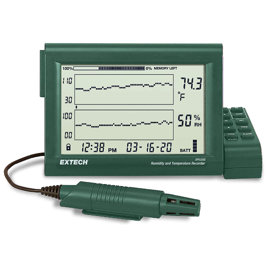 RH520B — HIGROTERMOMETRO DIGITAL GRAFICO CON PUNTODE ROCIO