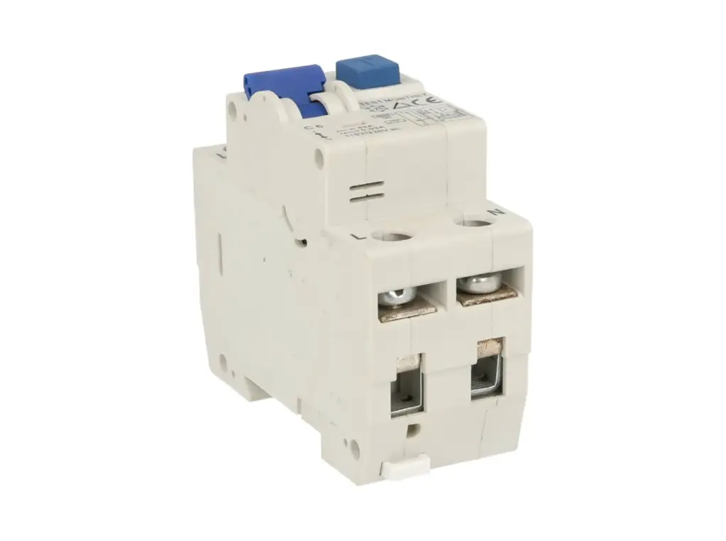 RTEC2C06030 — INTERRUPTOR DE CORRIENTE  2P 6A/30mA CURVA C, FALLA A TIERRA CON PROTECCION CONTRA SOBRECARGA/CORTO CIRCUITO