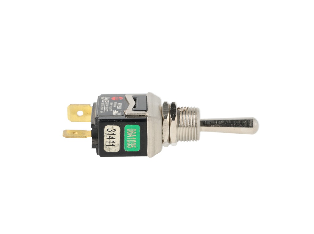 XT-11AF — INTERRUPTOR DE PALANCA 2 TERMINALES Posiciones: PULS-OFF Capacidad: 20/15A 125/277VAC