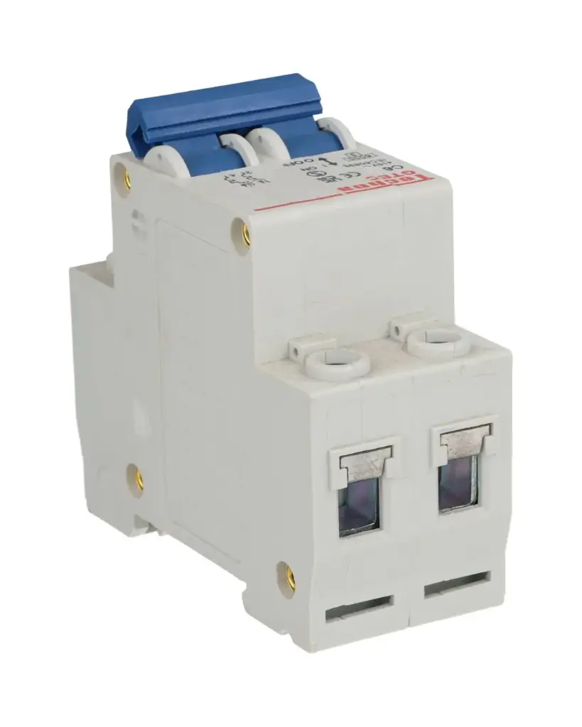 2C6 — INTERRUPTOR MINIATURA 2P 6AMP 440VCA PARA RIEL CURVA C