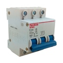 3C100 — INTERRUPTOR MINIATURA 3P 100AMP 440VCAPARA RIEL CURVA C