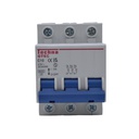 3C10 — INTERRUPTOR MINIATURA 3P 10AMP 440VCA PARA RIEL CURVA C