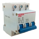 3C63 — INTERRUPTOR MINIATURA 3P 63AMP 440VCA PARA RIEL CURVA C