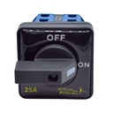 SA25-2-2 — INTERRUPTOR ROTATIVO 25A, 3 POLOS OFF-ON440V, 48X48mm