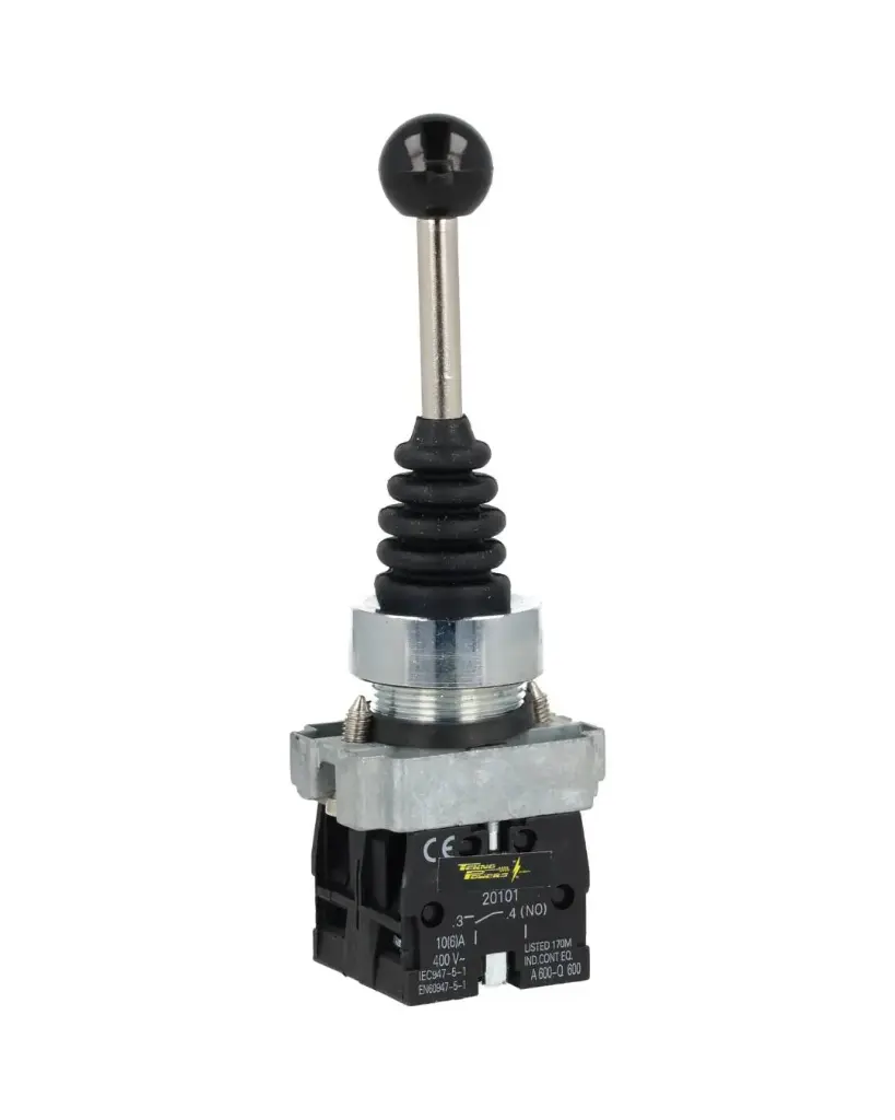 XD2-PA22 — JOYSTICK 2 POSICIONES MOMENTANEO (NA) 10AMP. 400VCA 22mm (2 BLOCK DE CONTACTOS) *NO SON A PRUEBA DE EXPLOSION*