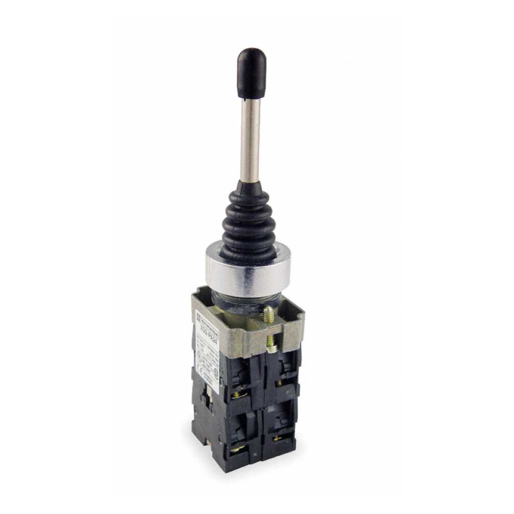 XD2-PA24 — JOYSTICK 4 POSICIONES MOMENTANEO (4NA) 10AMP.400VCA/240VCA3A 22mm (4 BLOCK DE CONT *NO SON A PRUEBA DE EXPLOSION*