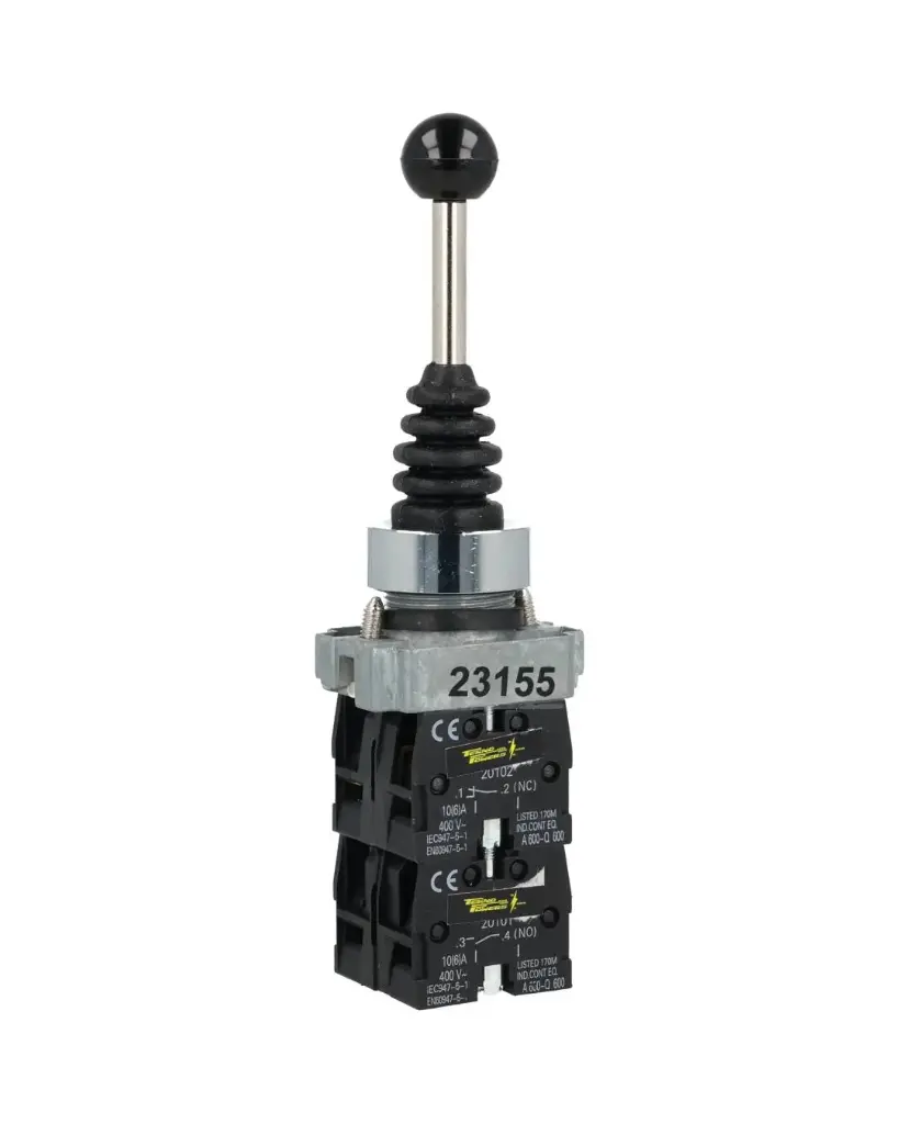 XD2-PA24 — JOYSTICK 4 POSICIONES MOMENTANEO (4NA) 10AMP.400VCA/240VCA3A 22mm (4 BLOCK DE CONT *NO SON A PRUEBA DE EXPLOSION*