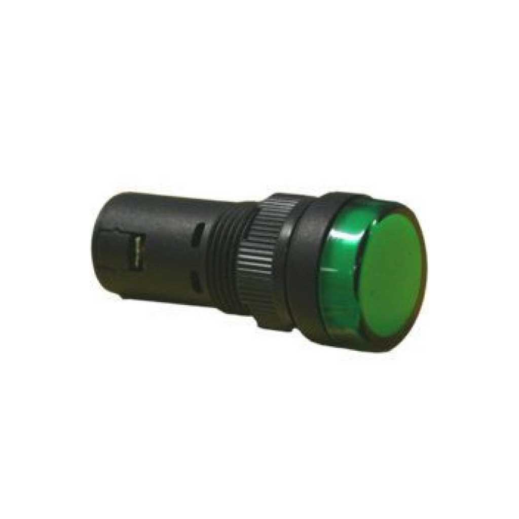 TP-LI16-G — LAMPARA PILOTO LED VERDE 16mm 220VCA*NO SON A PRUEBA DE EXPLOSION*