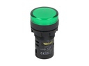 TP-LI22-G — LAMPARA PILOTO LED VERDE 22mm 220VCA PLASTICO *NO SON A PRUEBA DE EXPLOSION*
