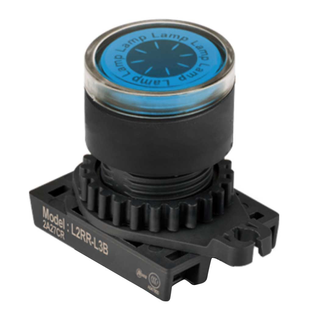 L2RR-L3B — LAMPARA PILOTO RASANTE LED AZUL 22mm