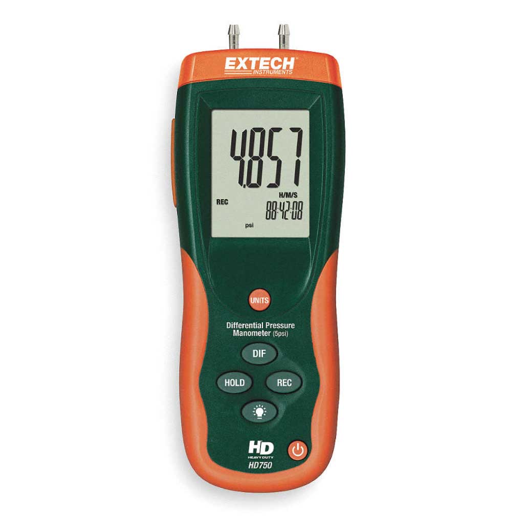 HD750 — MANOMETRO DE PRESION DIFERENCIAL (5 PSI)