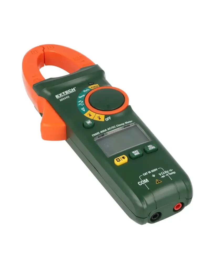 MA445 — MULTIAMPERÍMETRO DE GANCHO DE 600V CA/CC CON TRUE RMS DE 400A + NCV
