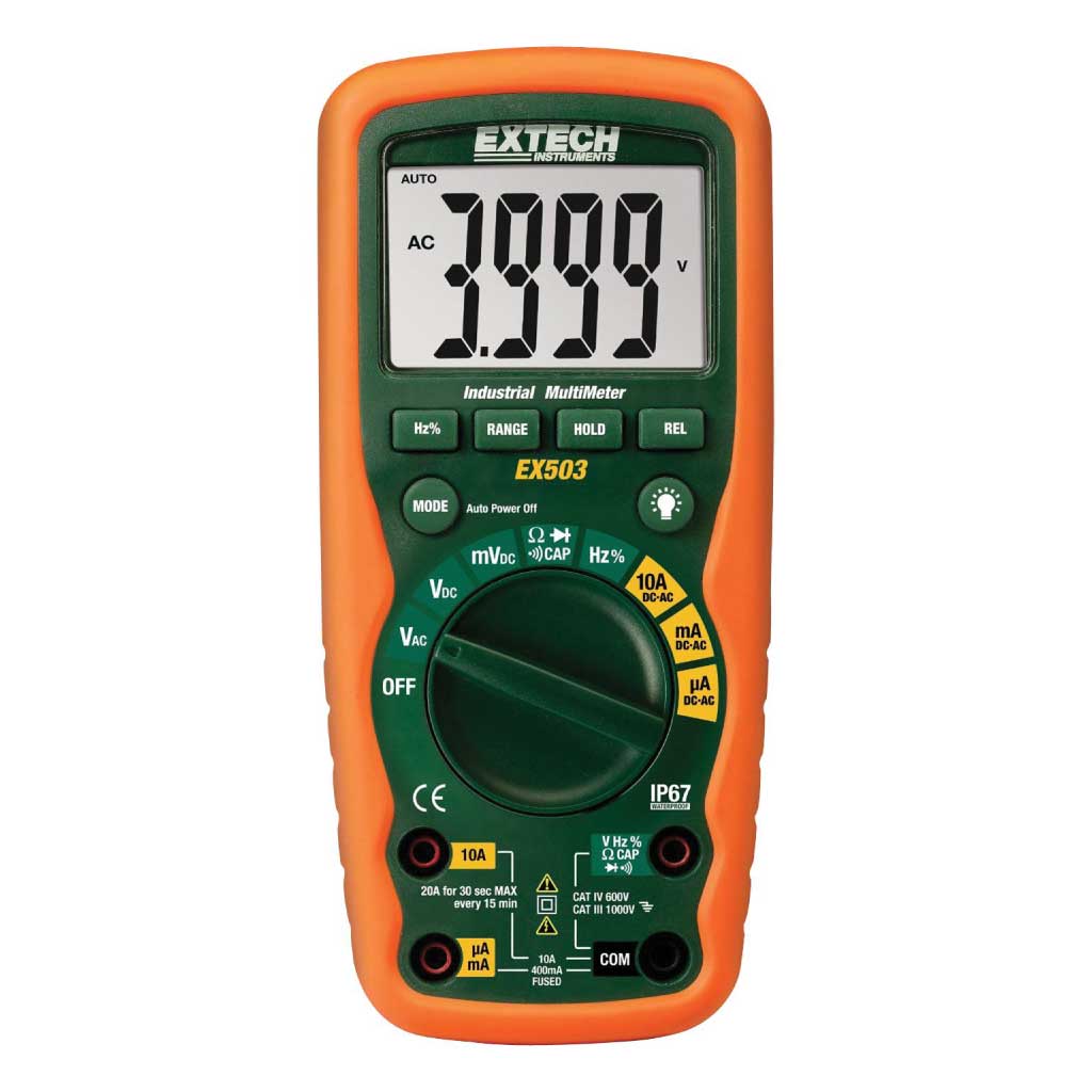 EX503 — MULTIMETER, HEAVY DUTY, WATERPROOF