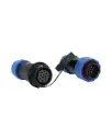 TP-SP20-S10P — PCONECTORES EXTENSION/RECTO (PAR) 10PIN, IMPERMEABLES IP68, 5A/250VCA, DIAMETRO DE BARRENO 20mm, PIN COBRE CHAPEADO EN DORADO/PLATEADO