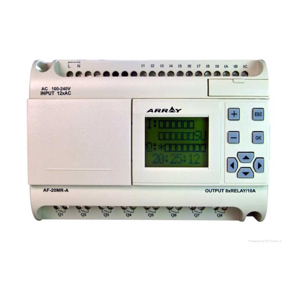 AF-20MRA — PLC CON DISPLAY 12ENT.DIG.CA, 8SALIDA RELVADOR 100-240VCA PARA RIEL SOFTWARE QUICK II