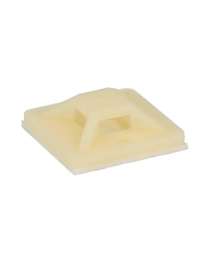 PC25 — PORTA-CINCHO BCO.AUTOAD.PAQ.100 PIEZAS 25X25mm,  (1 ) ) 