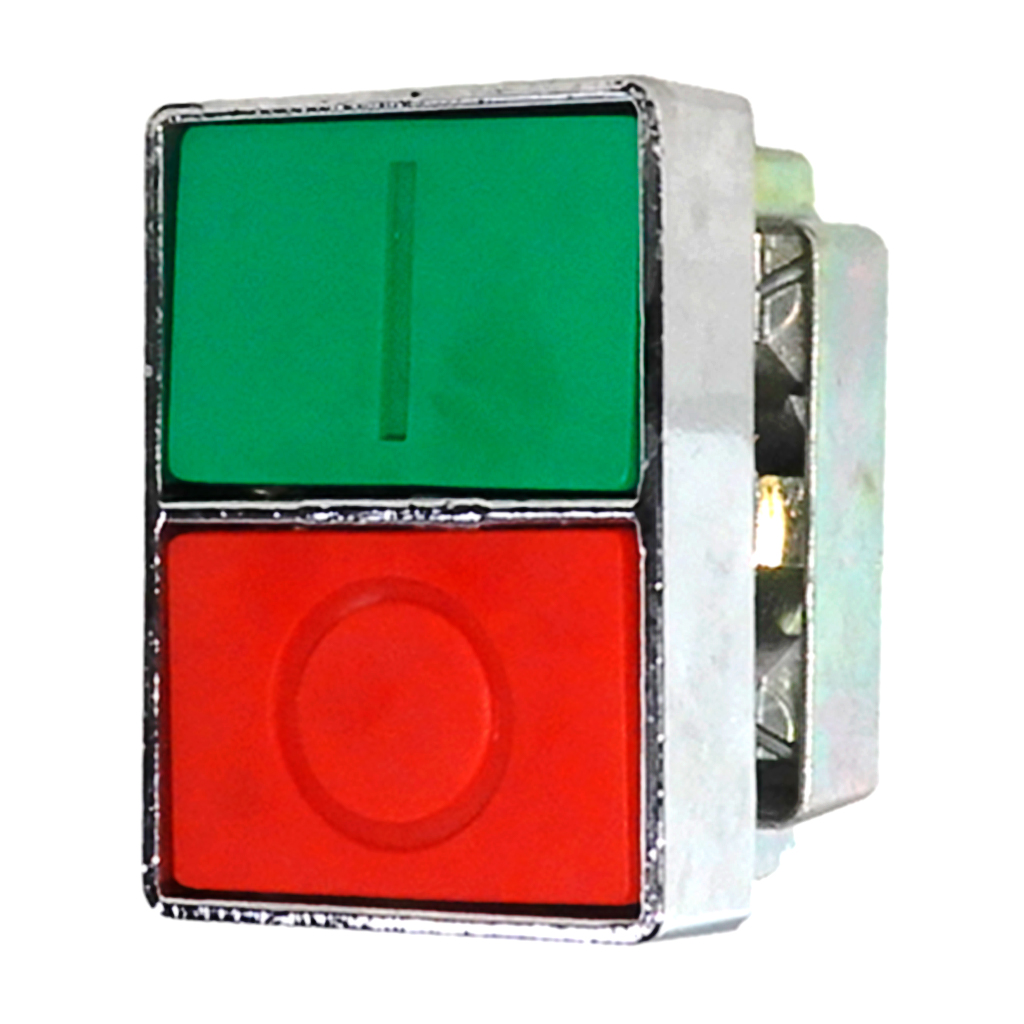 2ATF3-F4-IO — PULSADOR DOBLE, VERDE-ROJO 22mm, NO INCLUYE CONTACTOS