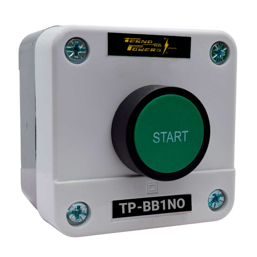 TP-BB1NO — PULSADOR EN CAJA 1NA *INICIO* 3A 240V*NO SON A PRUEBA DE EXPLOSION*