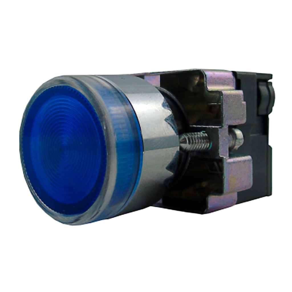 2ALF6LB-400 — PULSADOR ILUMINADO NO INCLUYE LED 6V, 12V, 24V, 48V, 110V, 230VCA/CD #MCB96*** (***=VOLTAJE) 