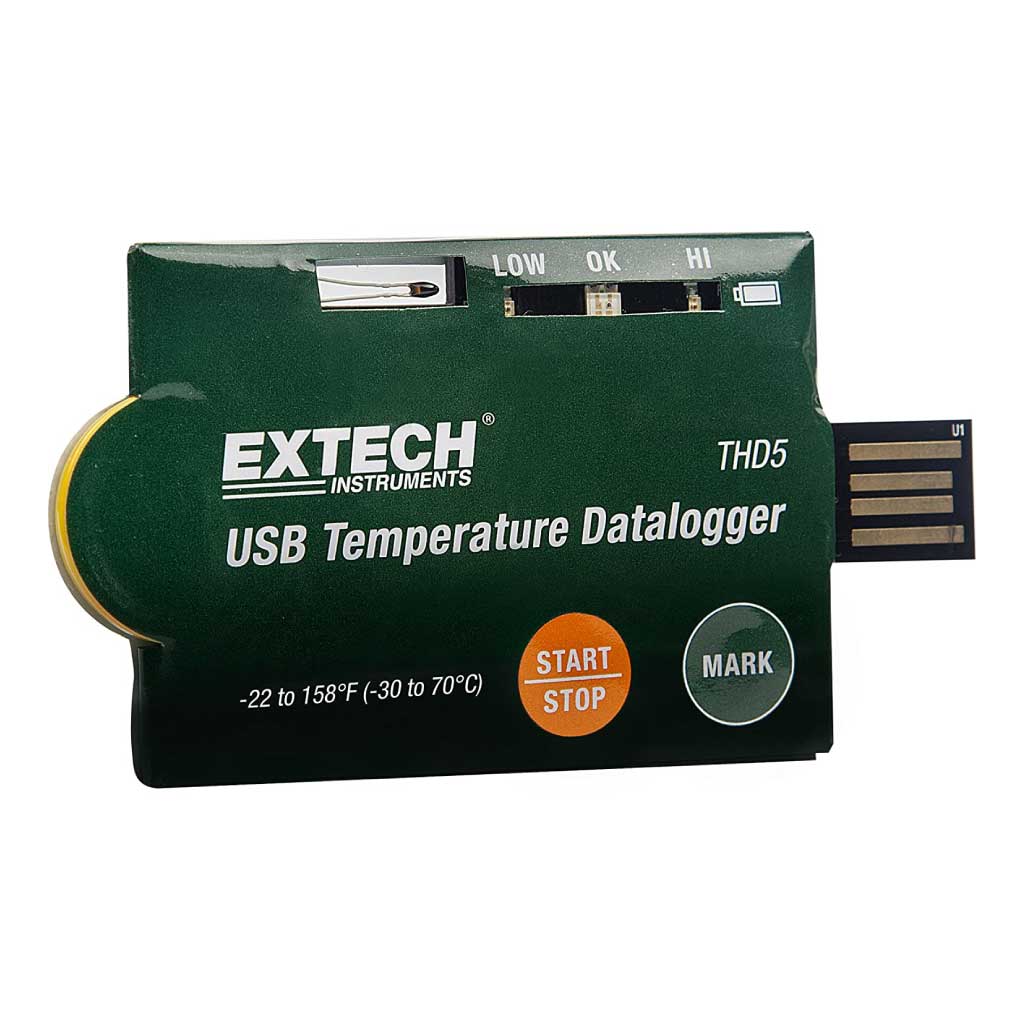 THD5 — REGISTRADOR (DATALOGGER) DE TEMPERATURAUSB (PAQ. DE 10 PZAS) 