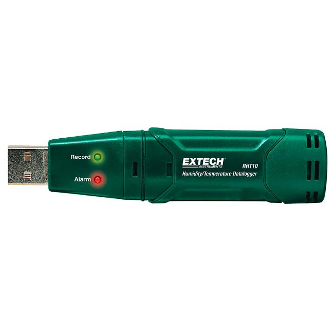 RHT10 — REGISTRADOR USB PARA TEMPERATURA Y HUMEDAD (40-70°CON 0-100%) SELECCION 2 SEG-24 HRS, REGISTROS: 16K