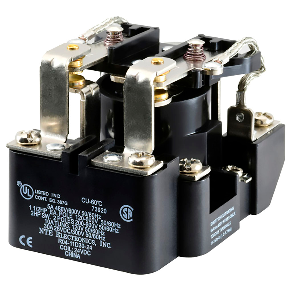 R04-11D30-24 — REL. 24VCD/DPDT/30A