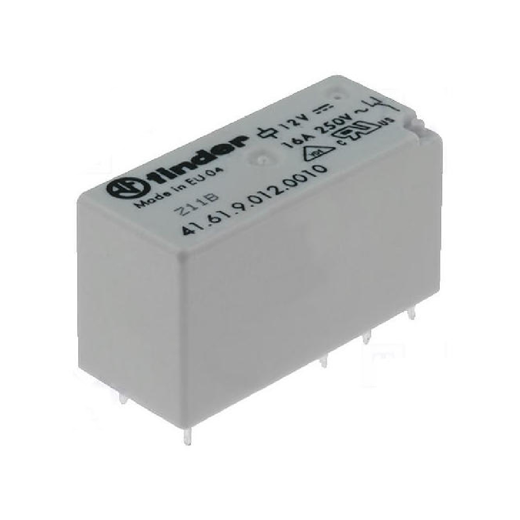 416190120010 — RELE 12VCD 1P2T 16AMP.