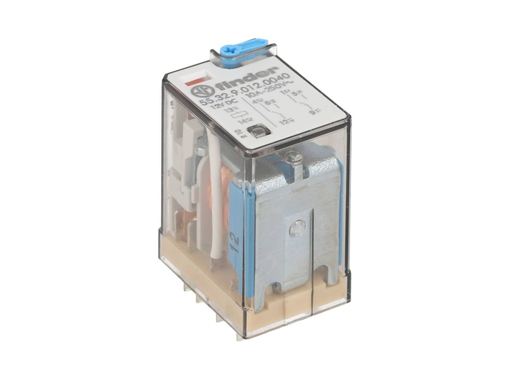 553290120040 — RELE 12VCD 2P2T 10AMP.