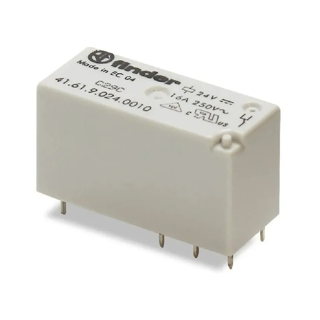 416190240010 - RELE 24VCD 1P2T 16AMP.