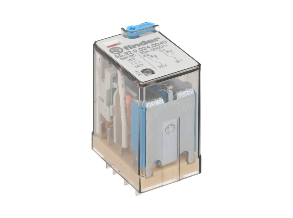 553290240040 — RELE 24VCD 2P2T 10AMP.