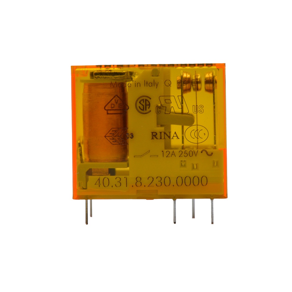 403182300000 — RELE P/CI 230VCA 1P2T 10AMP.