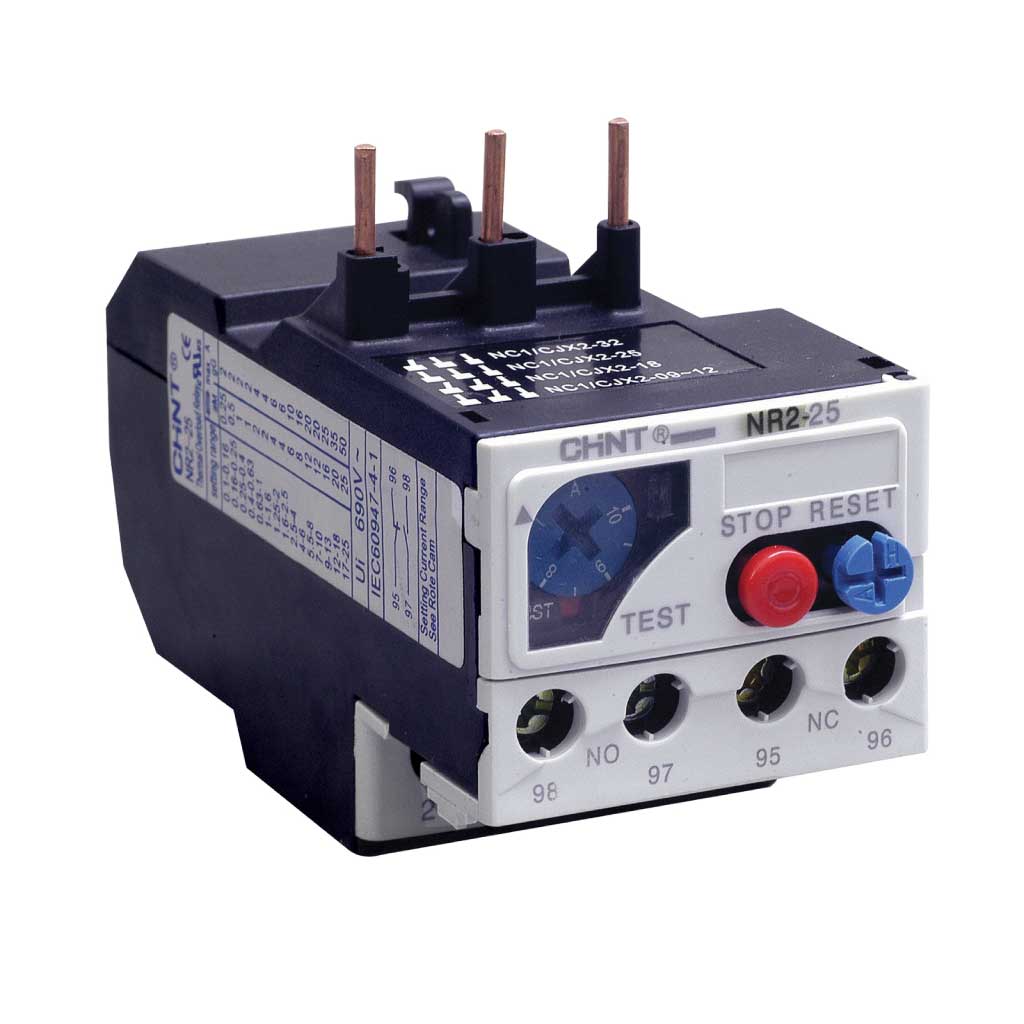 NR2-25-0.63A — RELE TERMICO DE SOBRECARGA 0.4-0.63AMP PARA CONTACTOR SERIE NC1 Y NC2