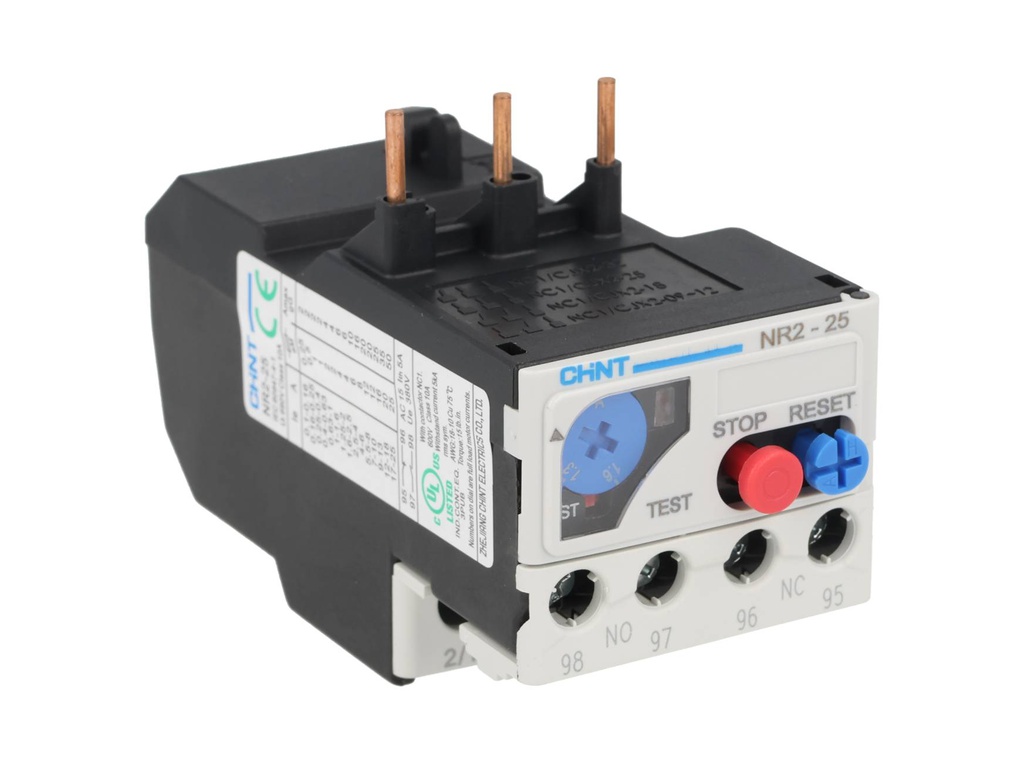 NR2-25-1.6A — RELE TERMICO DE SOBRECARGA 1-1.6AMPPARA CONTACTOR SERIE NC1 Y NC2