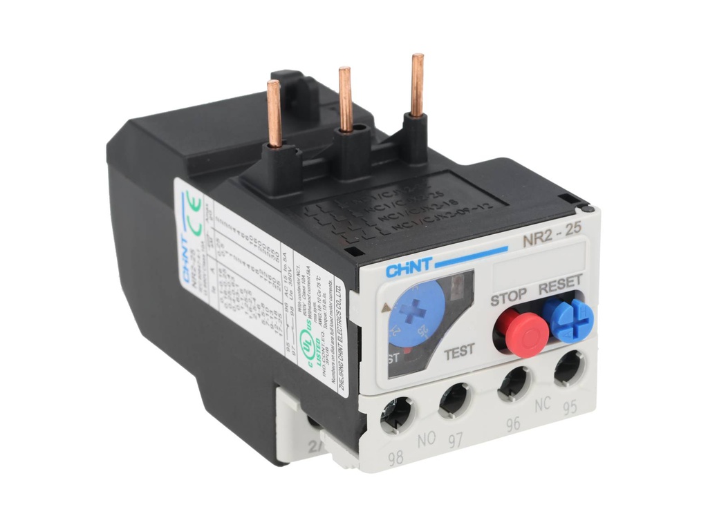 NR2-25-25A — RELE TERMICO DE SOBRECARGA 17-25AMPPARA CONTACTOR SERIE NC1 Y NC2