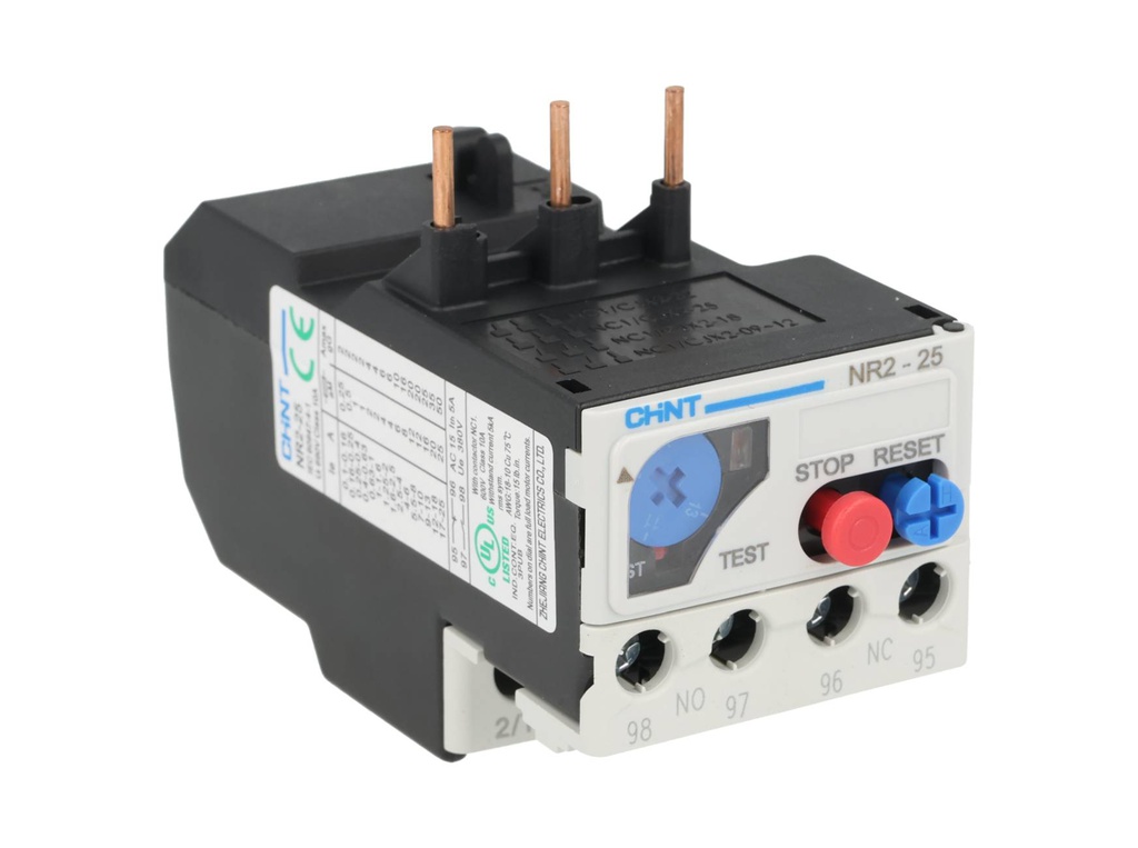 NR2-25-13A — RELE TERMICO DE SOBRECARGA 9-13AMPPARA CONTACTOR SERIE NC1 Y NC2