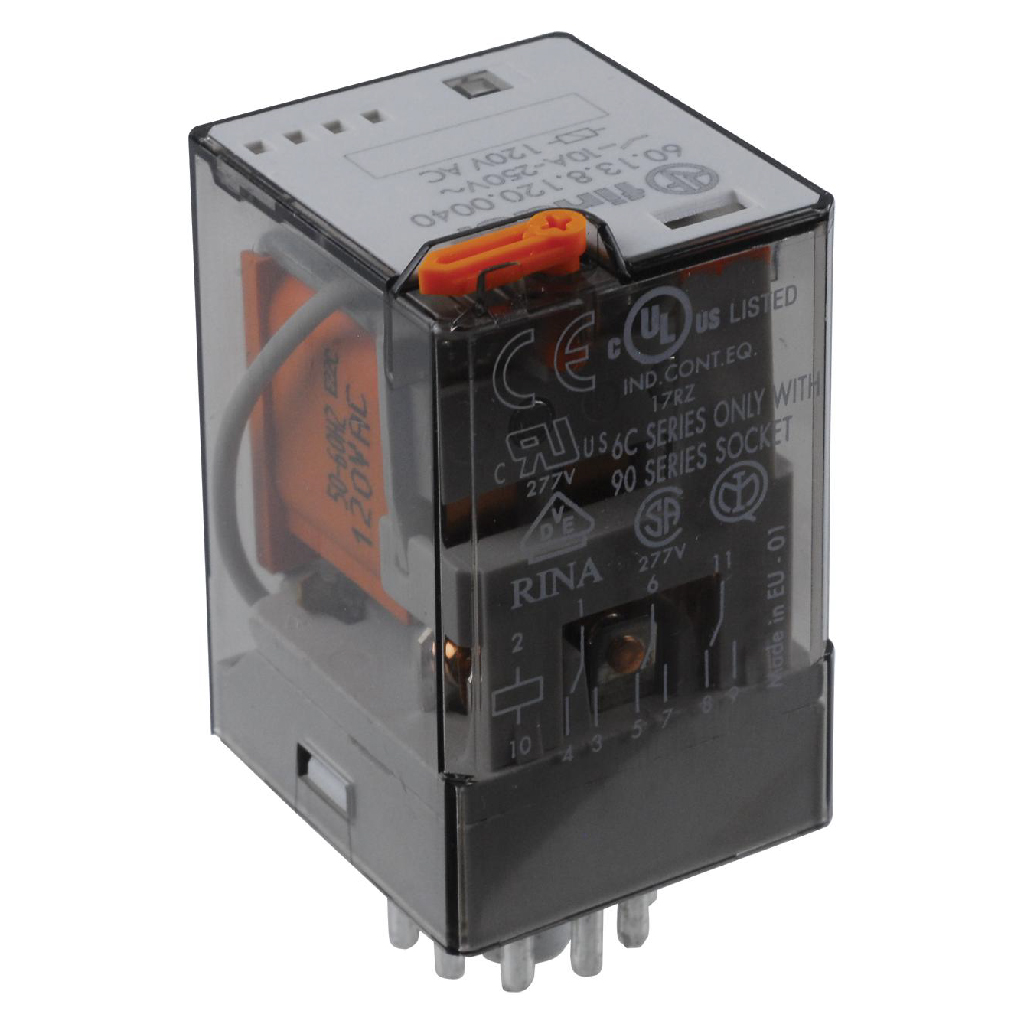 601381200040 — RELE UNDECAL 120VCA 3P2T 10AMP.