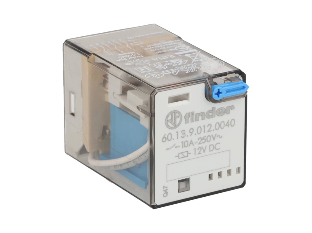 601390120040 — RELE UNDECAL 12VCD 3P2T 10AMP.