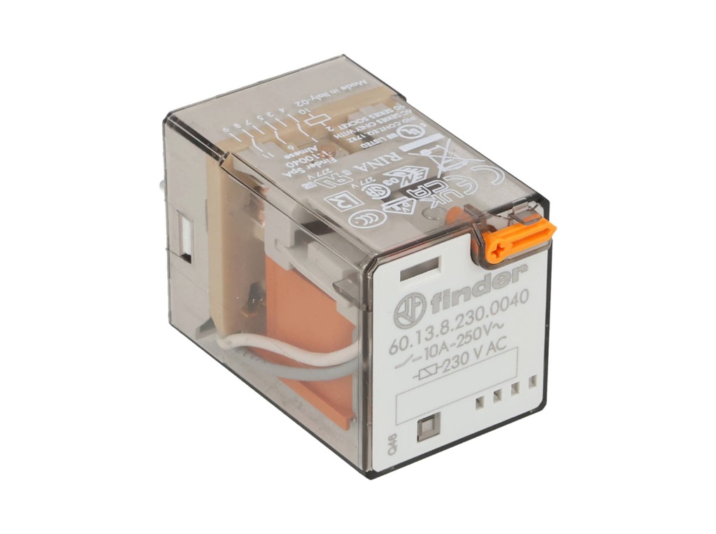 601382300040 — RELE UNDECAL 230VCA 3P2T 10AMP