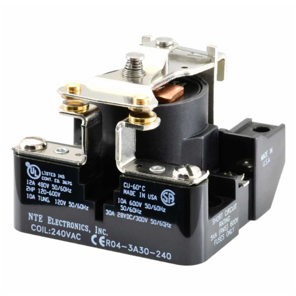 R04-3A30-240 - RELE. 240VCA /1P1T/ NO/ 30AMP.