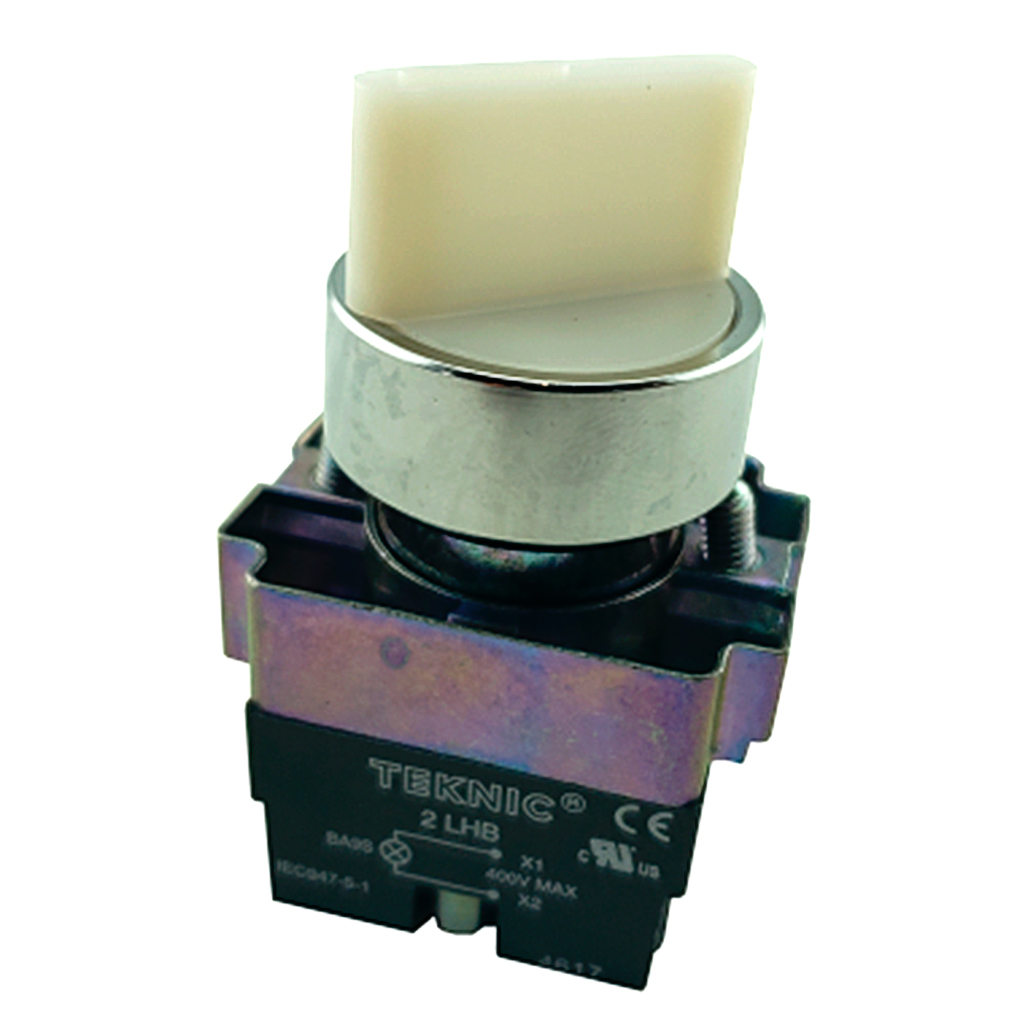 2ASL1LB-3-400 — SELECTOR ILUMINADO 3POS. FIJAS NO INCLUYE LED 6, 12, 24, 48, 110, 230VCA/DC #MCB91*** (***=V) 