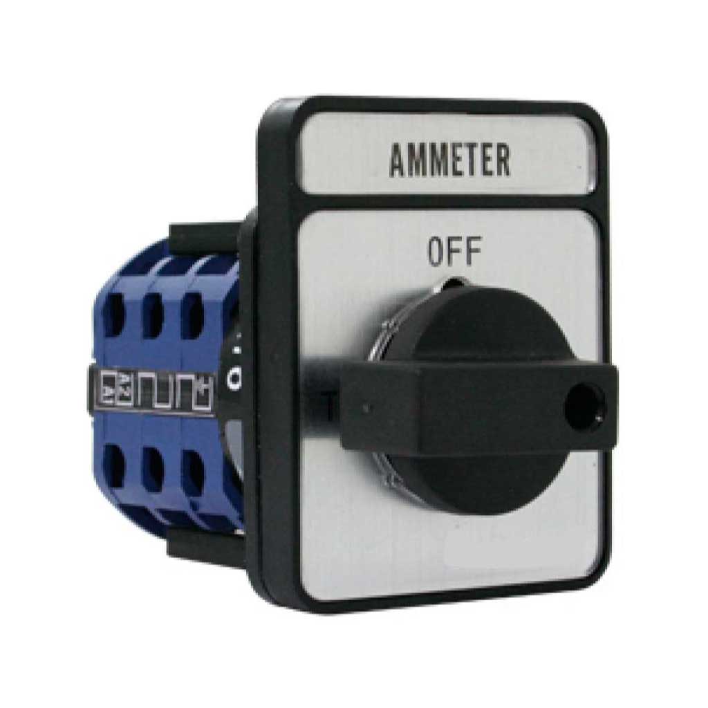 SA16-4-3 — SELECTOR PARA AMPERIMETRO 16 A, 4 POSICIONES, T-OFF-R-S, 440V /48X48mm