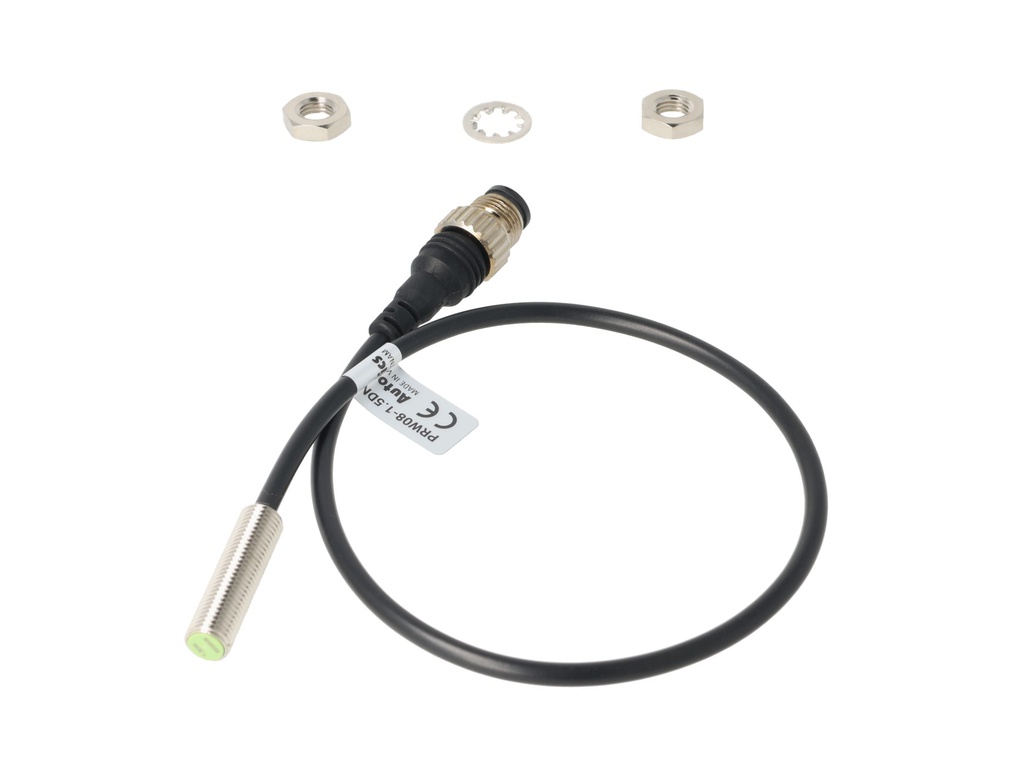 PRW08-1.5DN — SENSOR INDUCTIVO NPN, NA, SENSADO DE 1.5MM, 10-30VCD