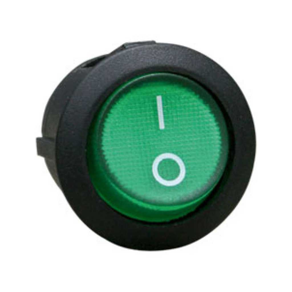 TP-RL3-511-IL-V — SWITCH 1P ON-OFF ILUMINADO VERDE RESTADO N.20mm 16A125VCA 3TERMINALES