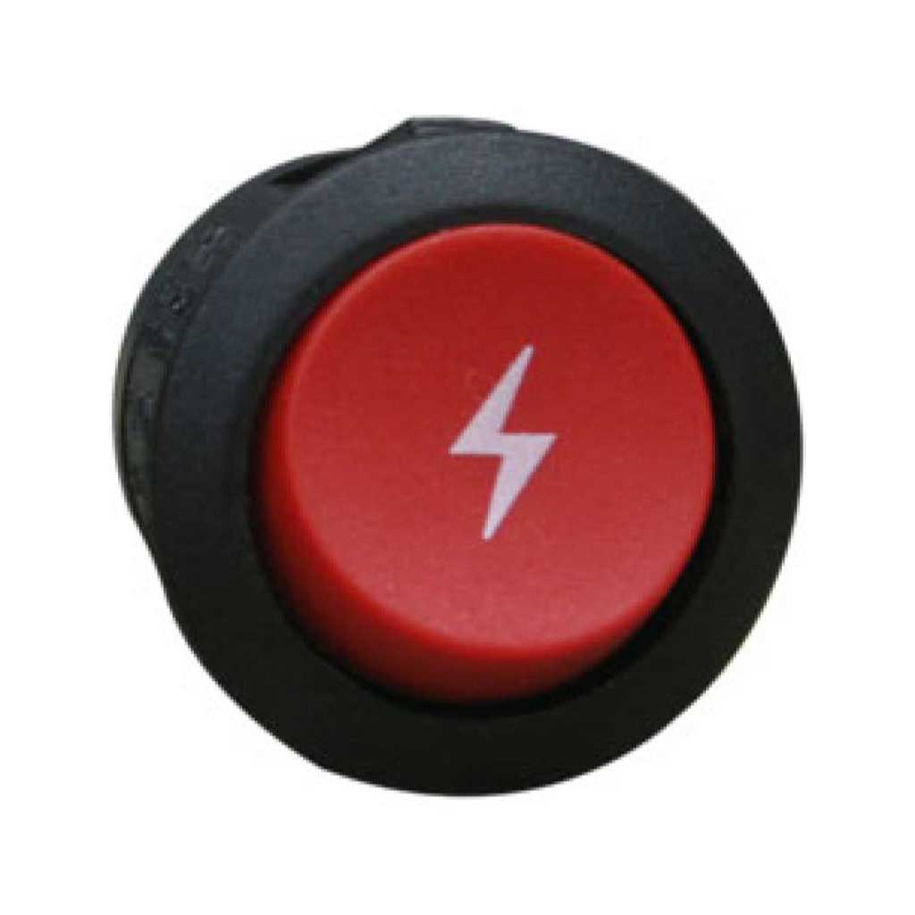 TP-RL3-521 — SWITCH 1P PULS-OFF RESTADO ND.20mm 16A 125VCA ROJO 2TERMINALES