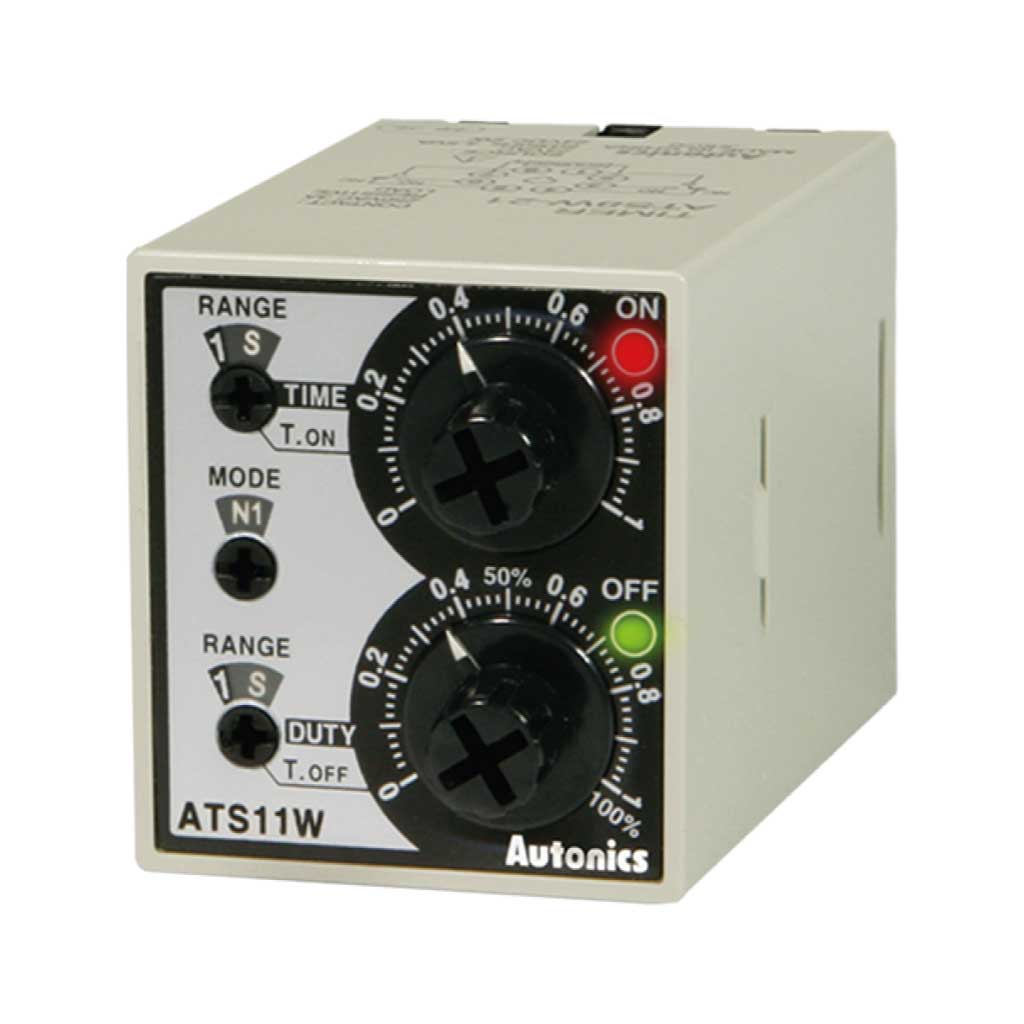 ATS11W-41 — TEMPORIZADOR ANALOGO CON DOBLE PERILLADE AJUSTE, ALIMETACION 110/240